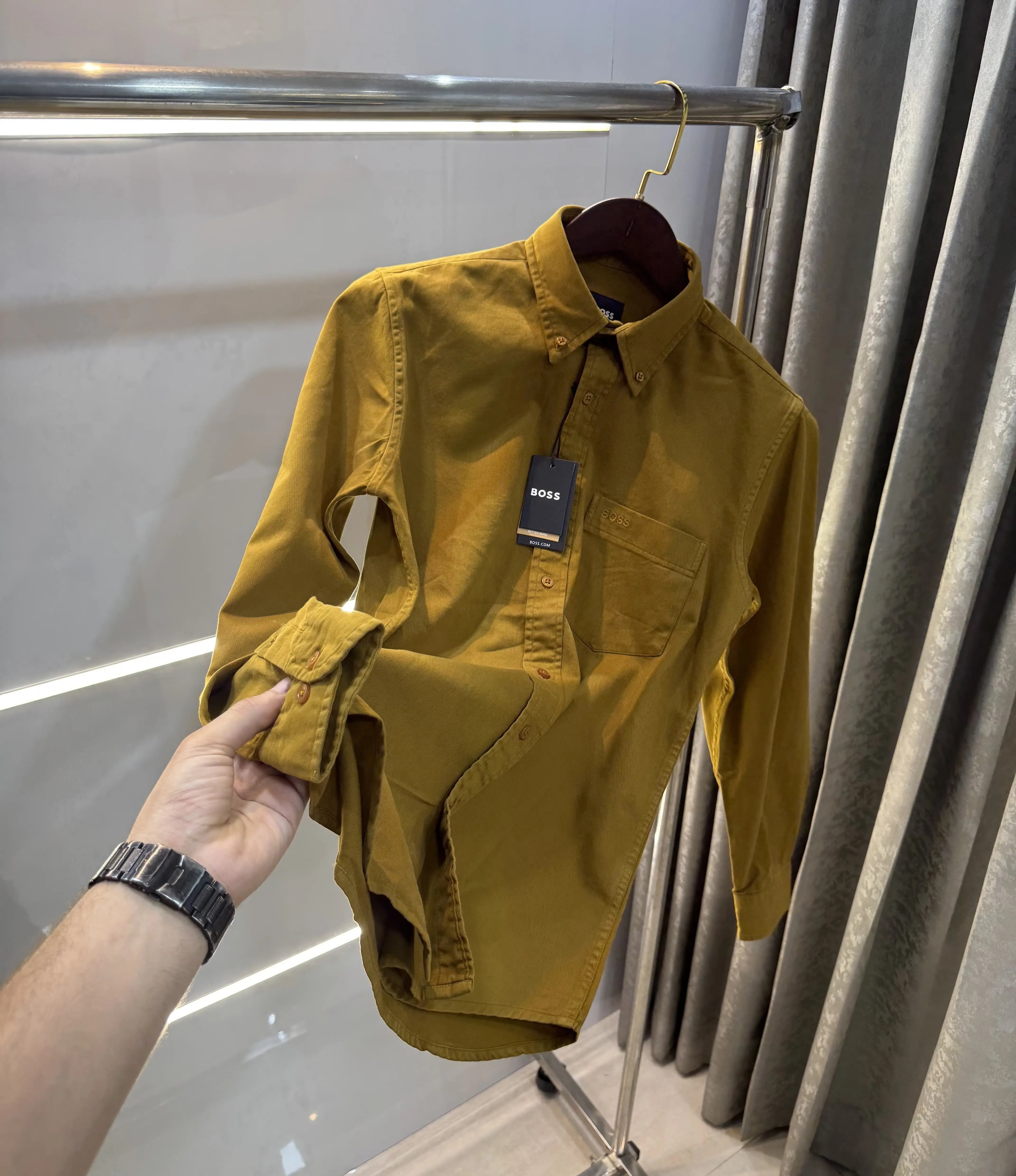 Hugo Boss Khakhi Logo Work Premium Shirt Main image
