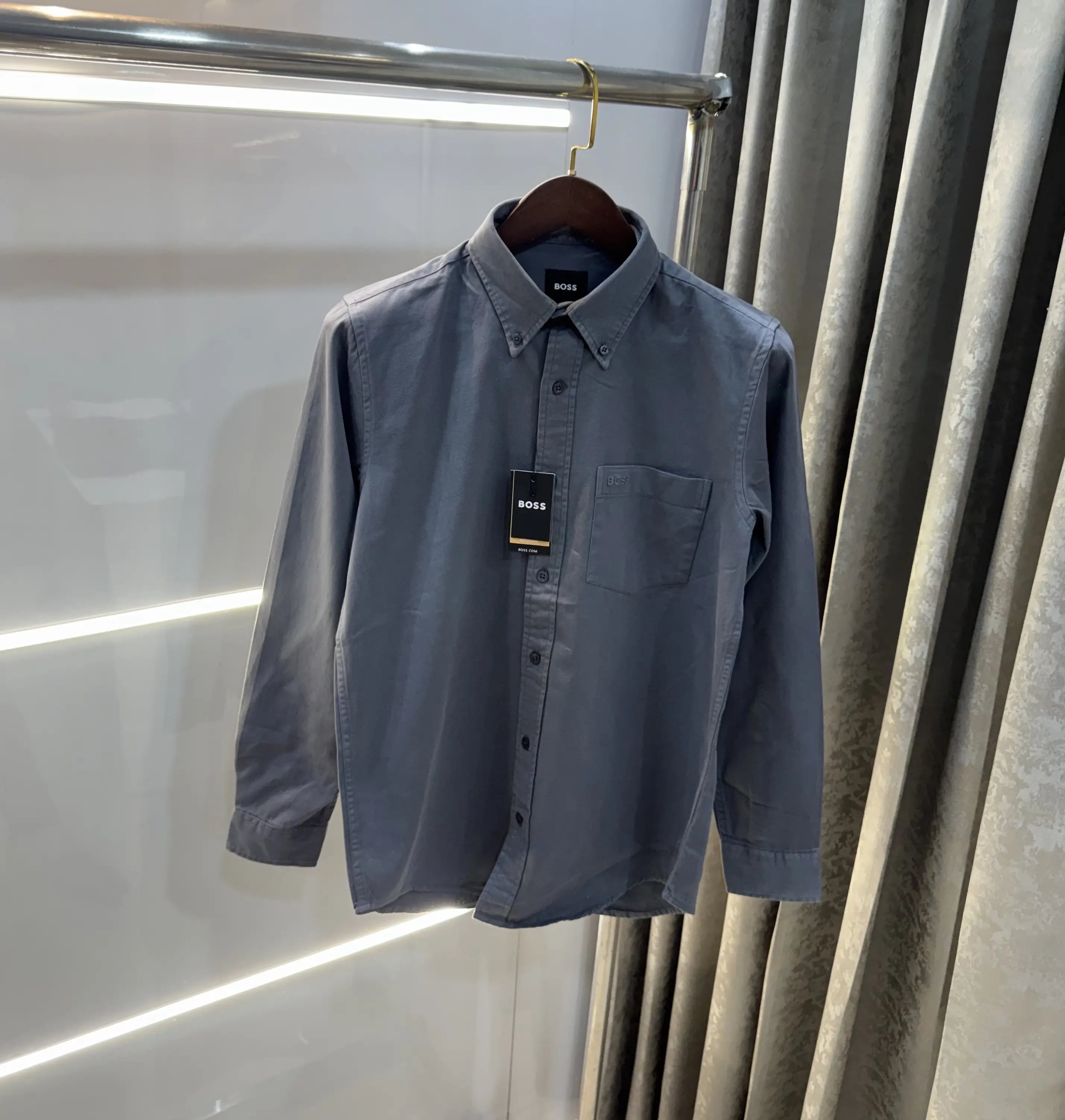 Hugo Boss Light Grey Logo Work Premium Shirt Secondary image