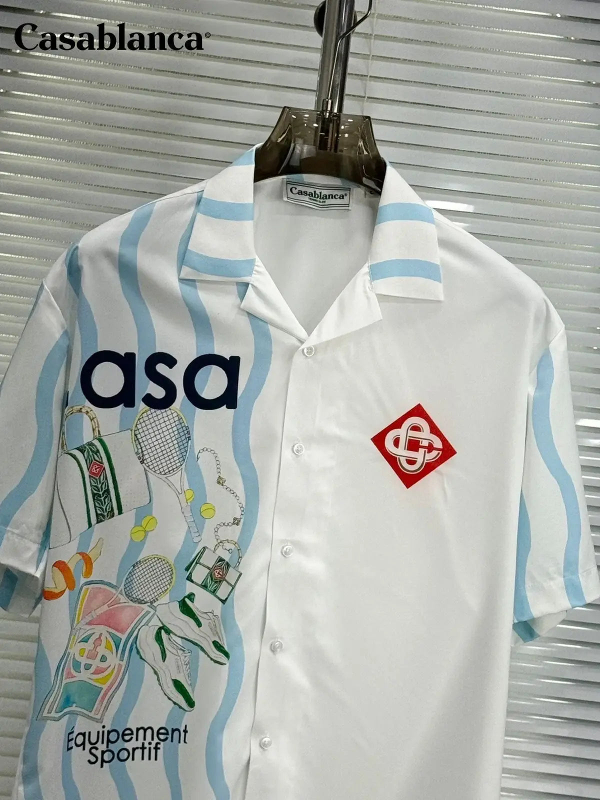 Casablanca White Premium Loose Fit Shirt Secondary image