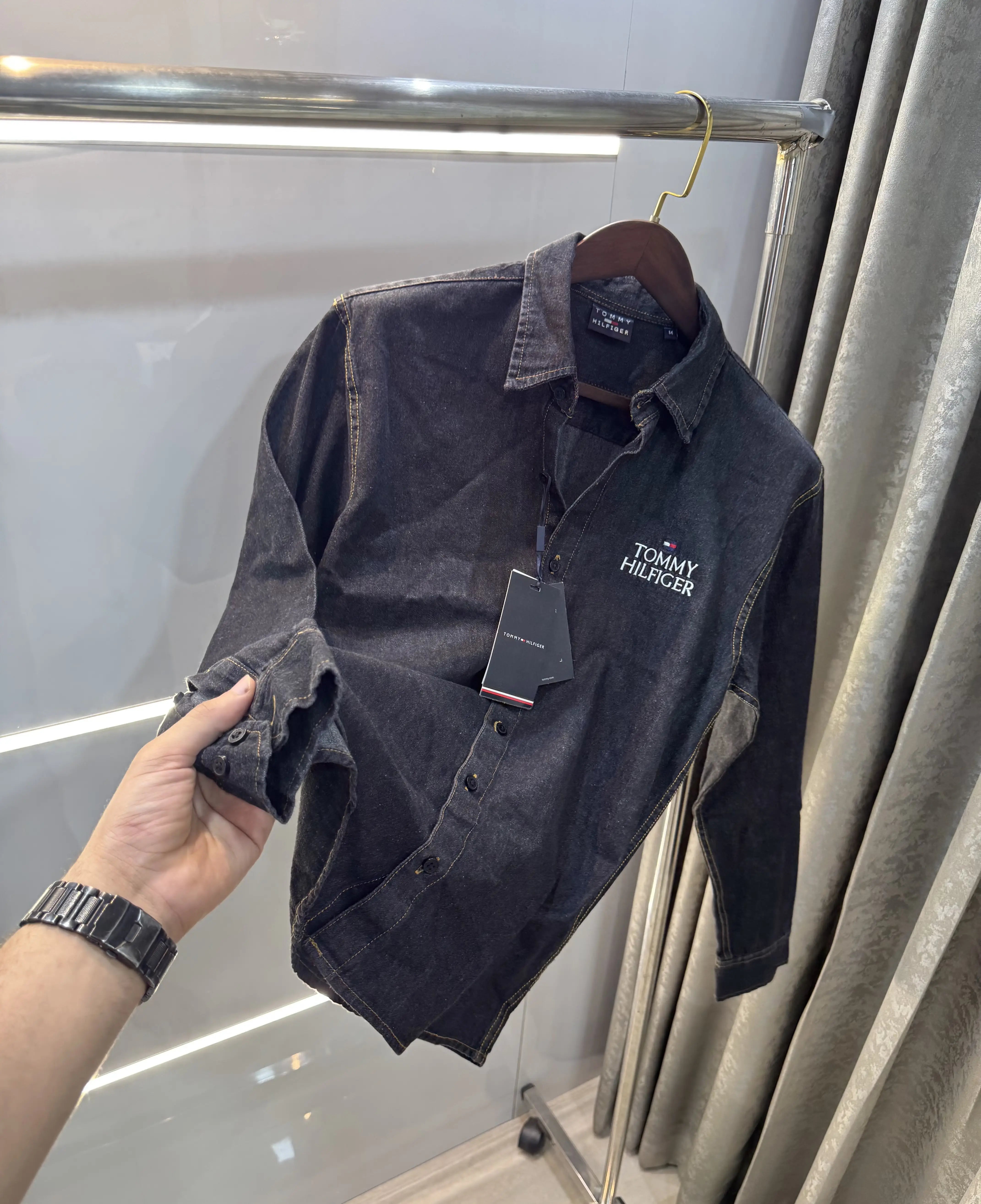 Tommy Hilfiger Black Logo Work Premium Shirt Main image
