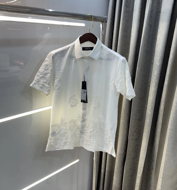 Amiri White Designer Premium Shirt