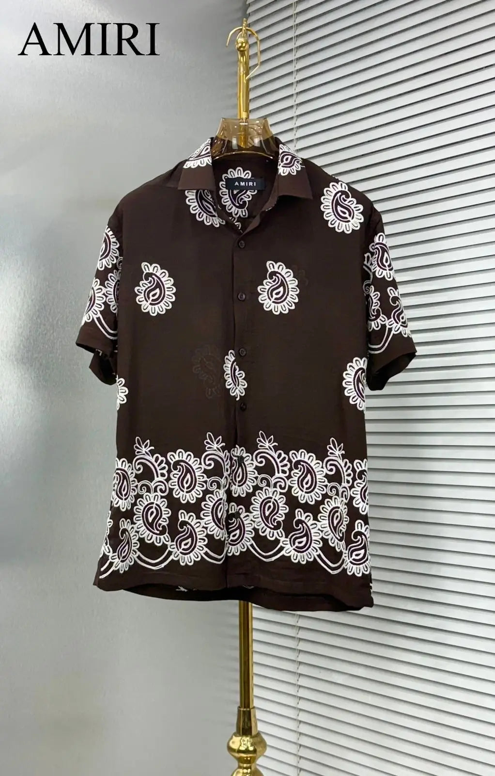 Amiri Brown Designer Premium Shirt Main image