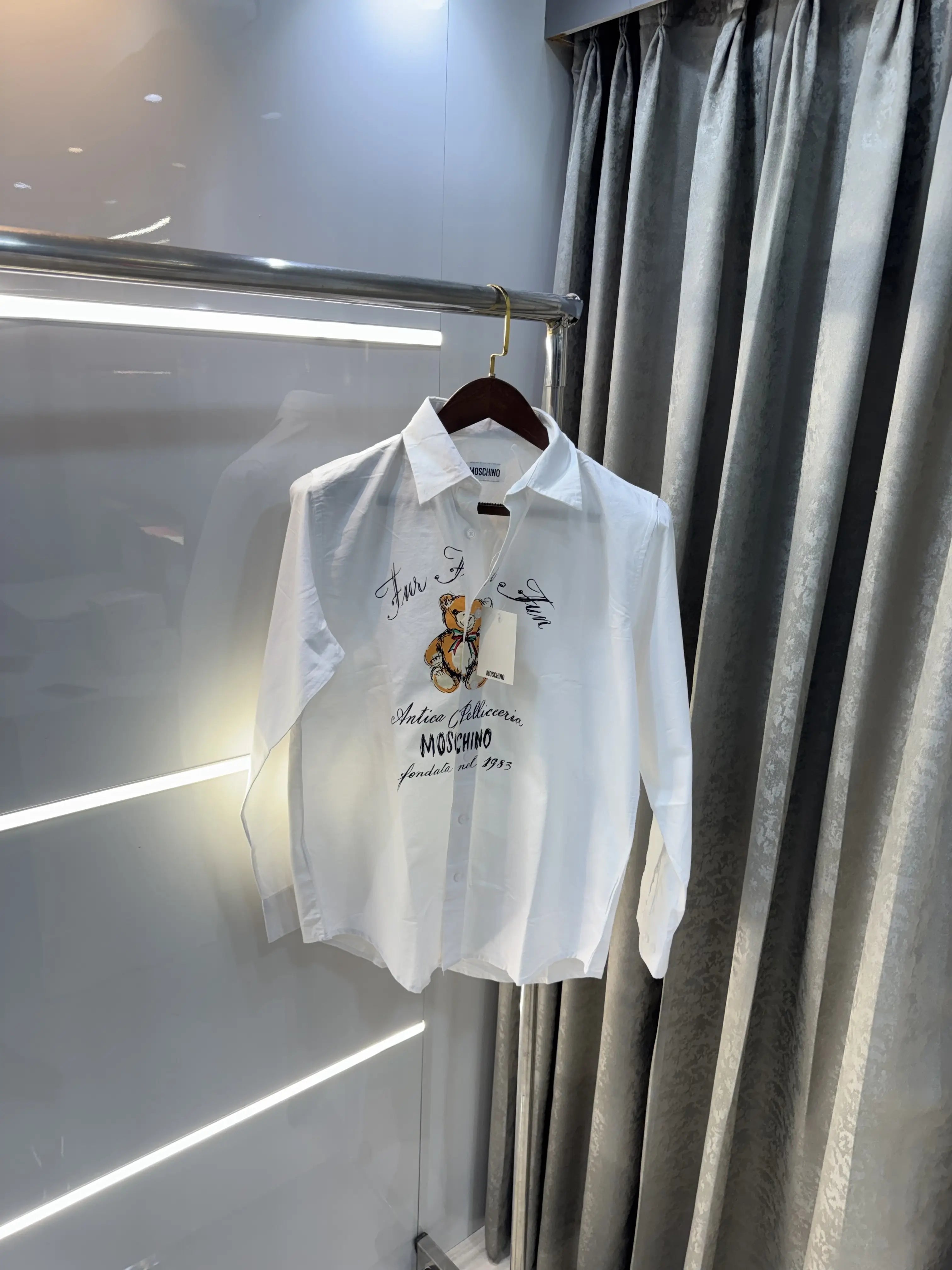 Moschino White Logo Work Premium Shirt