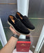 Loro Piana Black Suede Leather Premium Formal Shoes