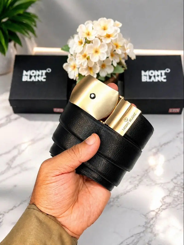 MONT BLANC PREMIUM QUALITY REVERSIBLE IMP BELT WITH OG BOX..MB-804