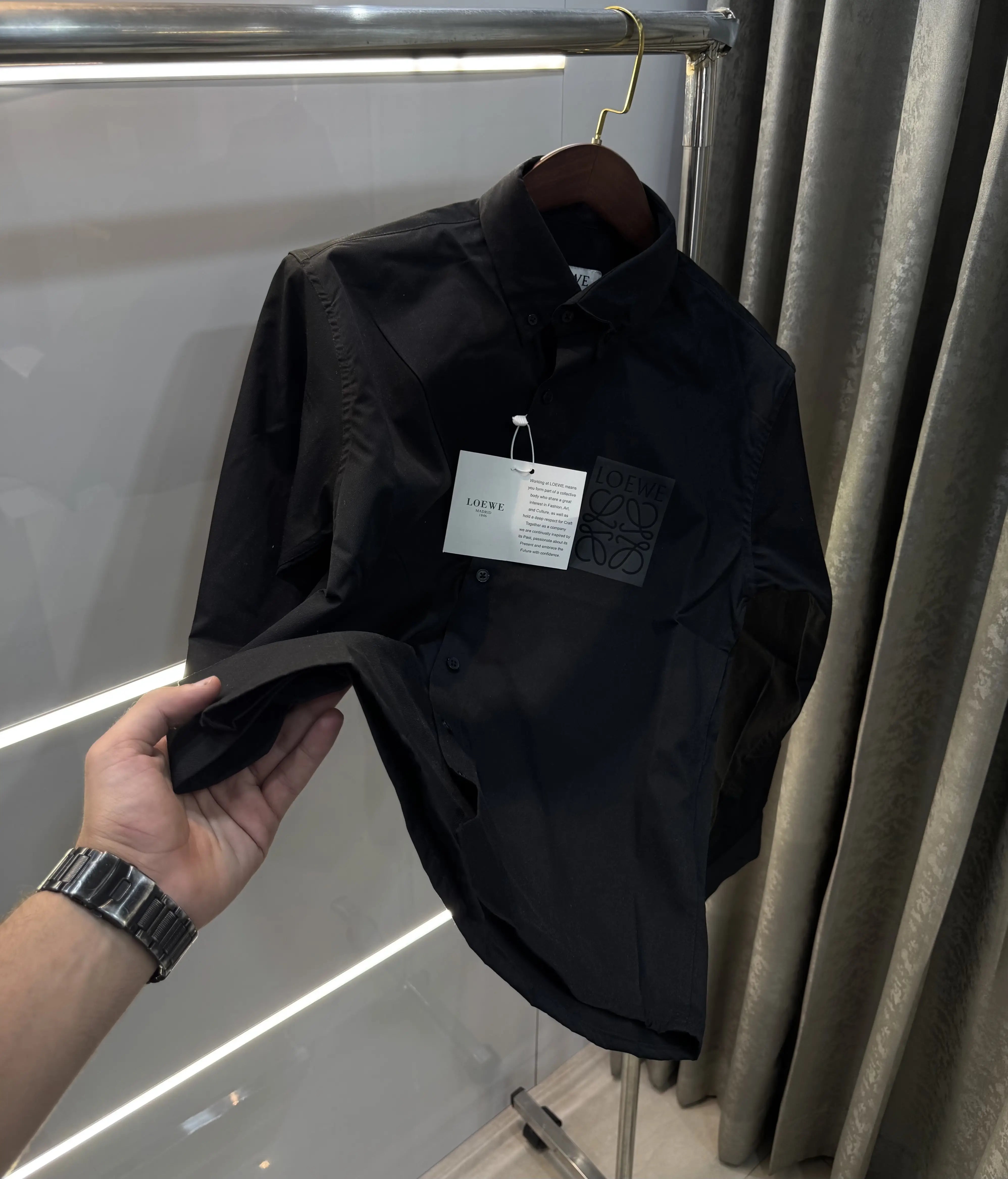 Loewe Black Logo Work Premium Shirt Main image