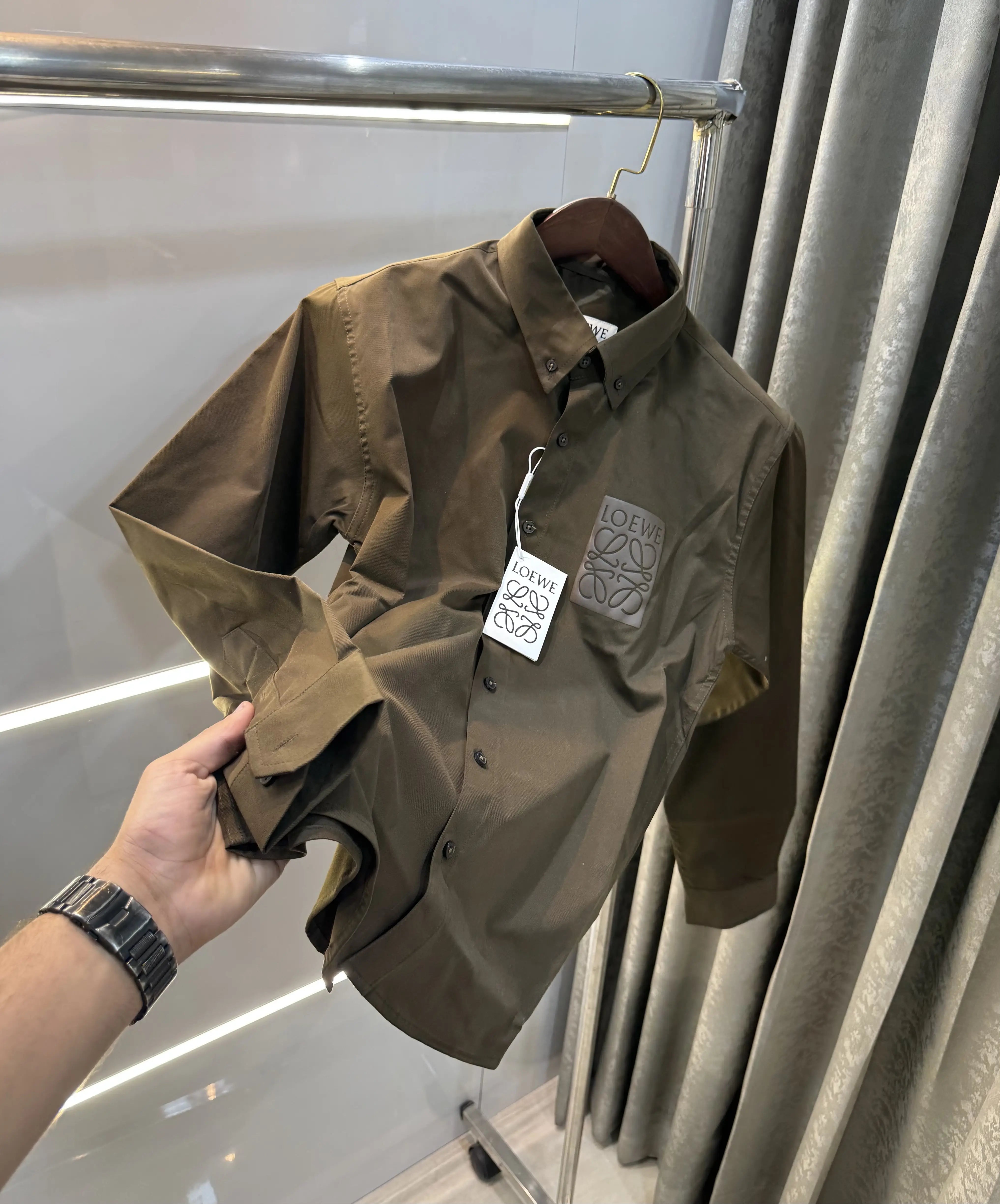 Loewe Brown Logo Work Premium Shirt Secondary image
