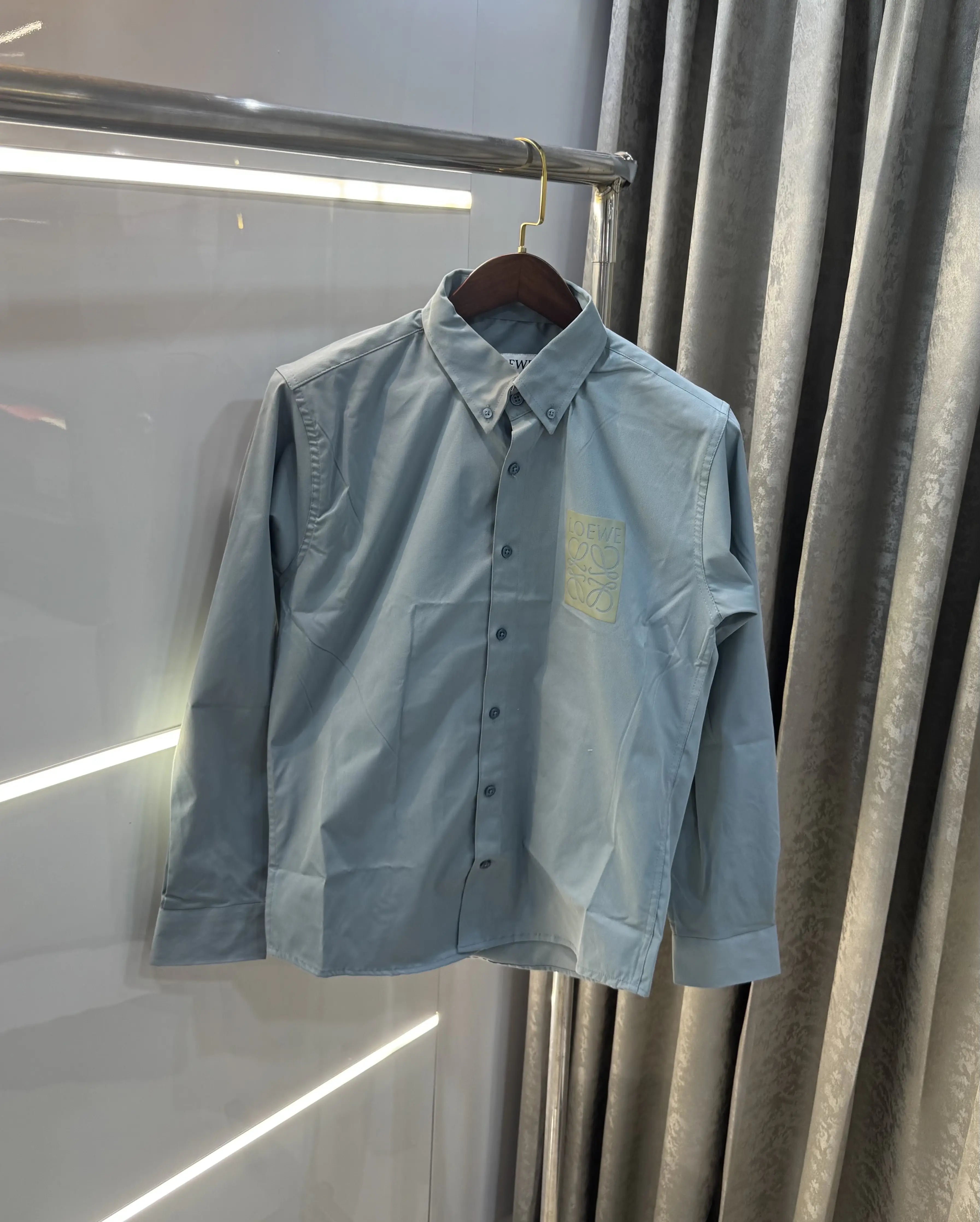 Loewe Sky Blue Logo Work Premium Shirt Secondary image