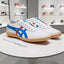 Onitsuka Tiger Tsunahiki Slip-On WHITE DIRECTOIRE BLUE Mens 7A Premium D-2065