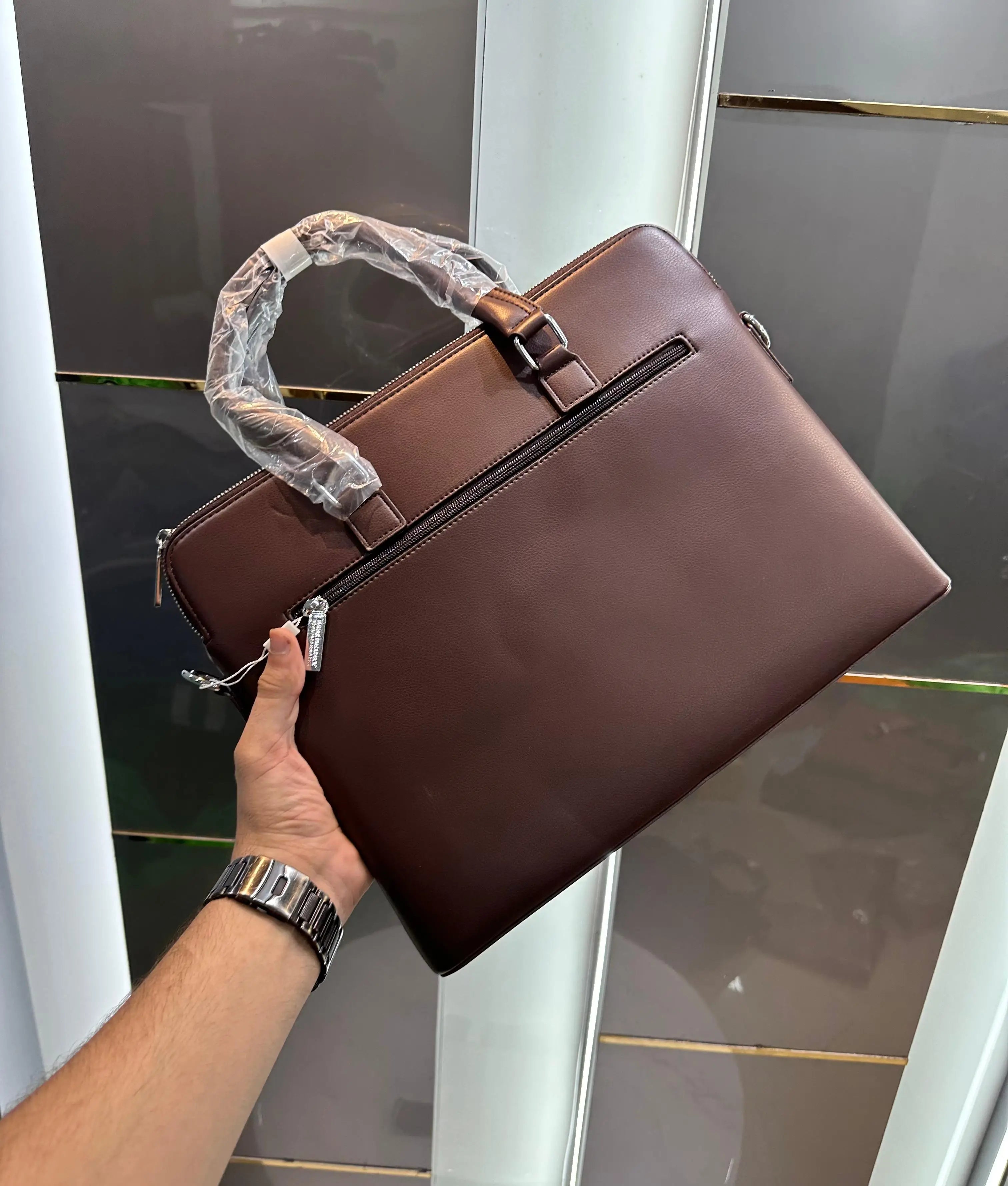 Burberr y Brown Luxury Premium Imported Laptop Bag