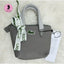 LACOSTE PREMIUM QUALITY IMPORTED MINI TOTE WITH SLING BELT L1212 GREY