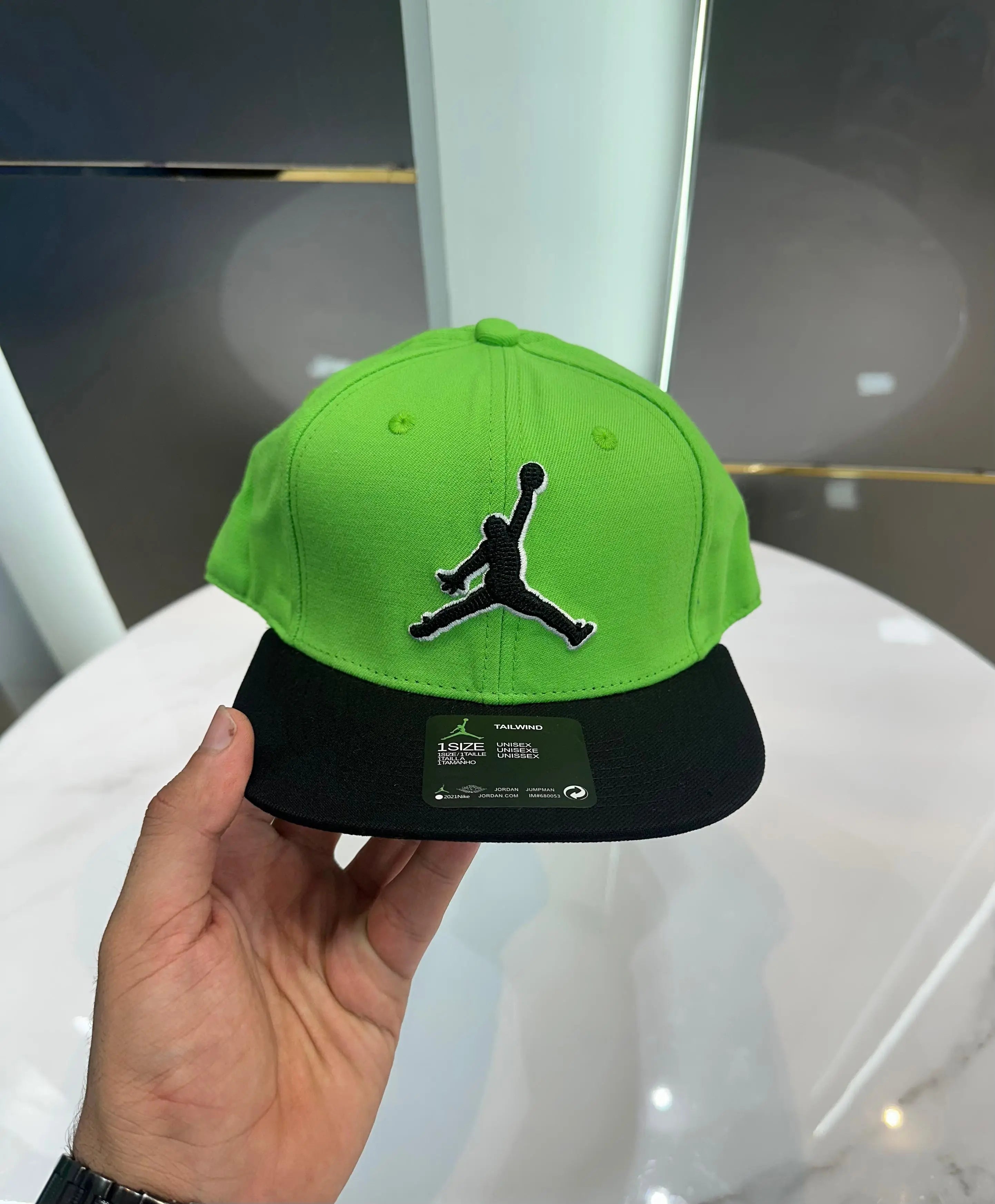 Jorda n Green Black Imported Cap