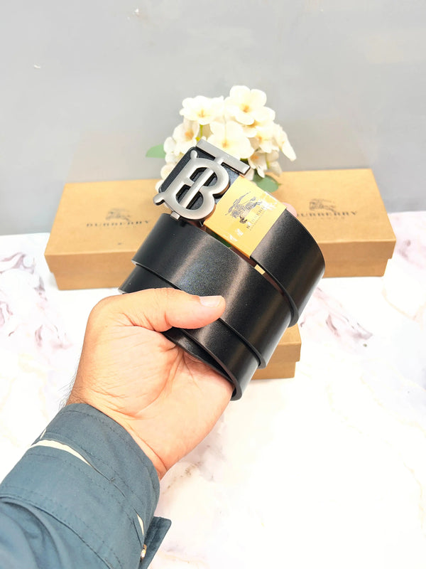 BB BURBERRY PREMIUM QUALITY IMP LEATHER BELT WITH OG BOX BB-719