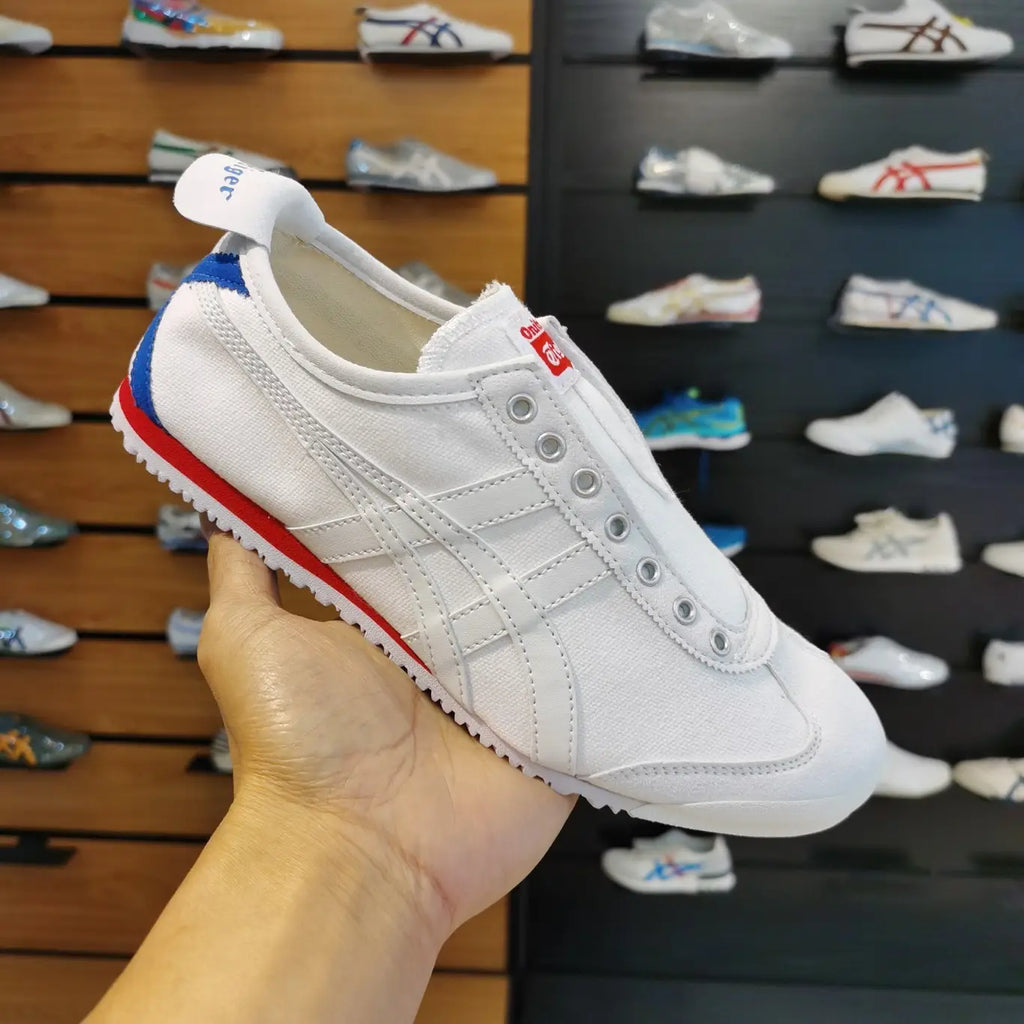 Onitsuka TigerMexico 66 Slip-On White Red Blue D-2050