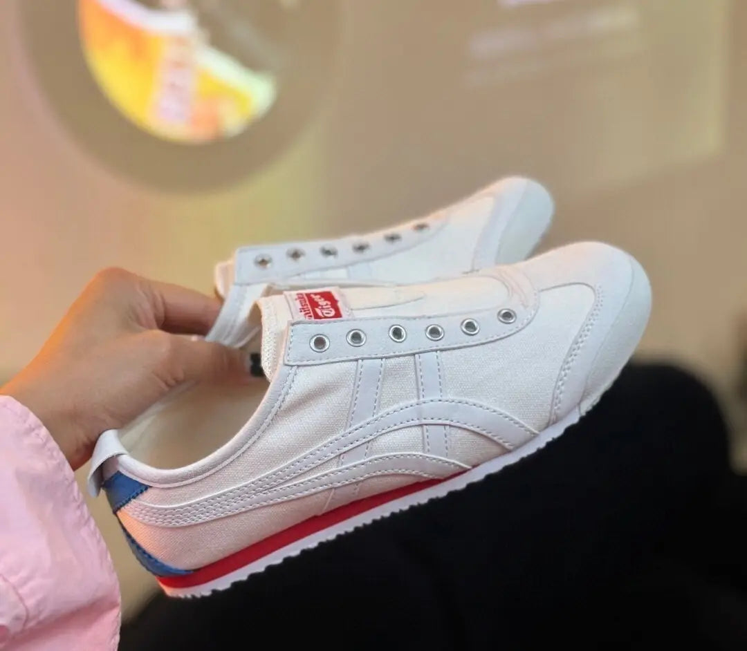 Onitsuka TigerMexico 66 Slip-On White Red Blue D-2050
