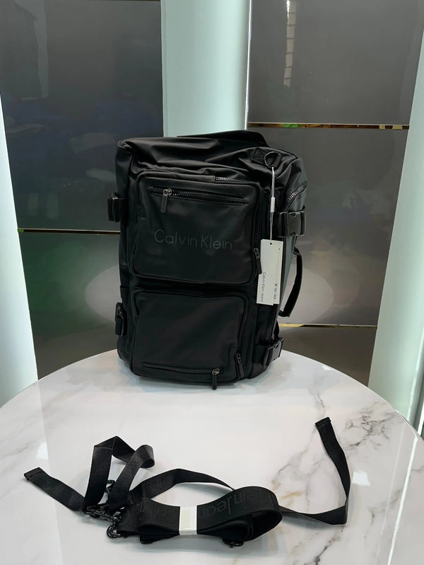 Calvin Klei n 2 in 1 Black Luxury Imported Duffel Bag/Bagpack