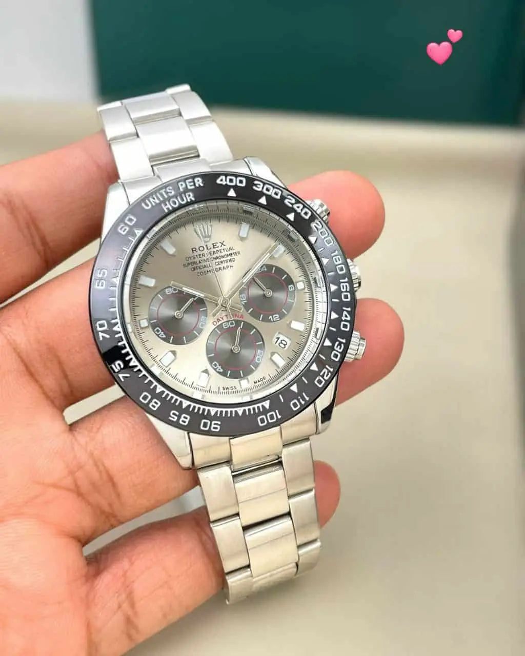 rolex Daytona silver grey premium quality Main image