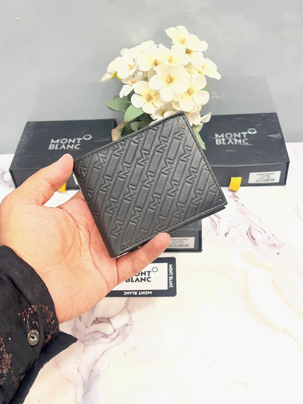 MONT BLANC PREMIUM QUALITY IMPORTED EMBOSSED WALLET WITH OG BOX