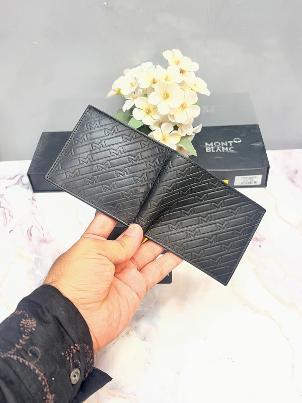 MONT BLANC PREMIUM QUALITY IMPORTED EMBOSSED WALLET WITH OG BOX