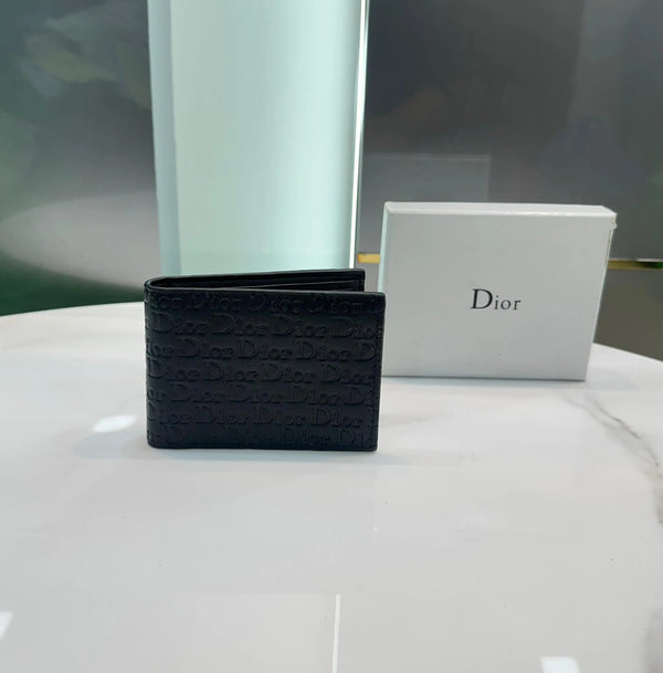 Dio r Black Monogram Premium Wallet d112