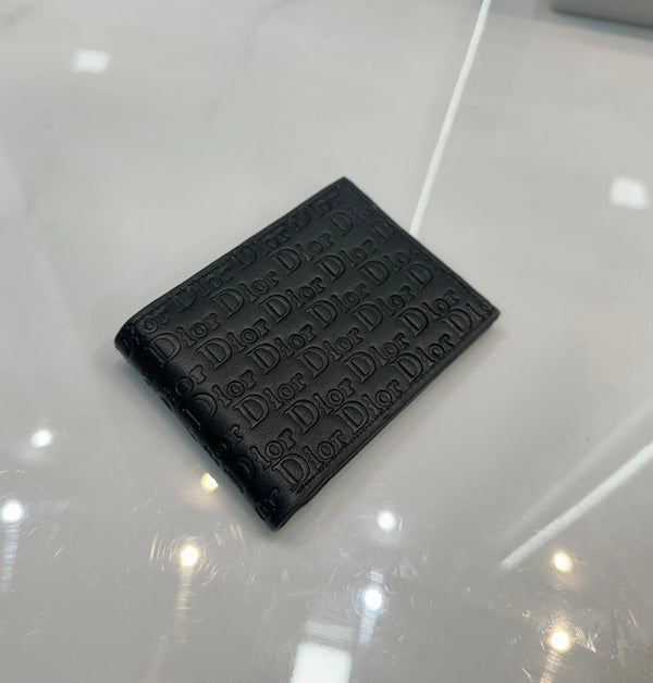Dio r Black Monogram Premium Wallet d112