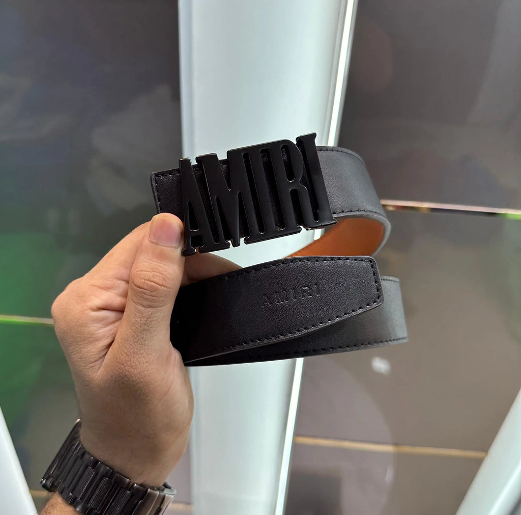 Amiri Black Premium Imported Belt