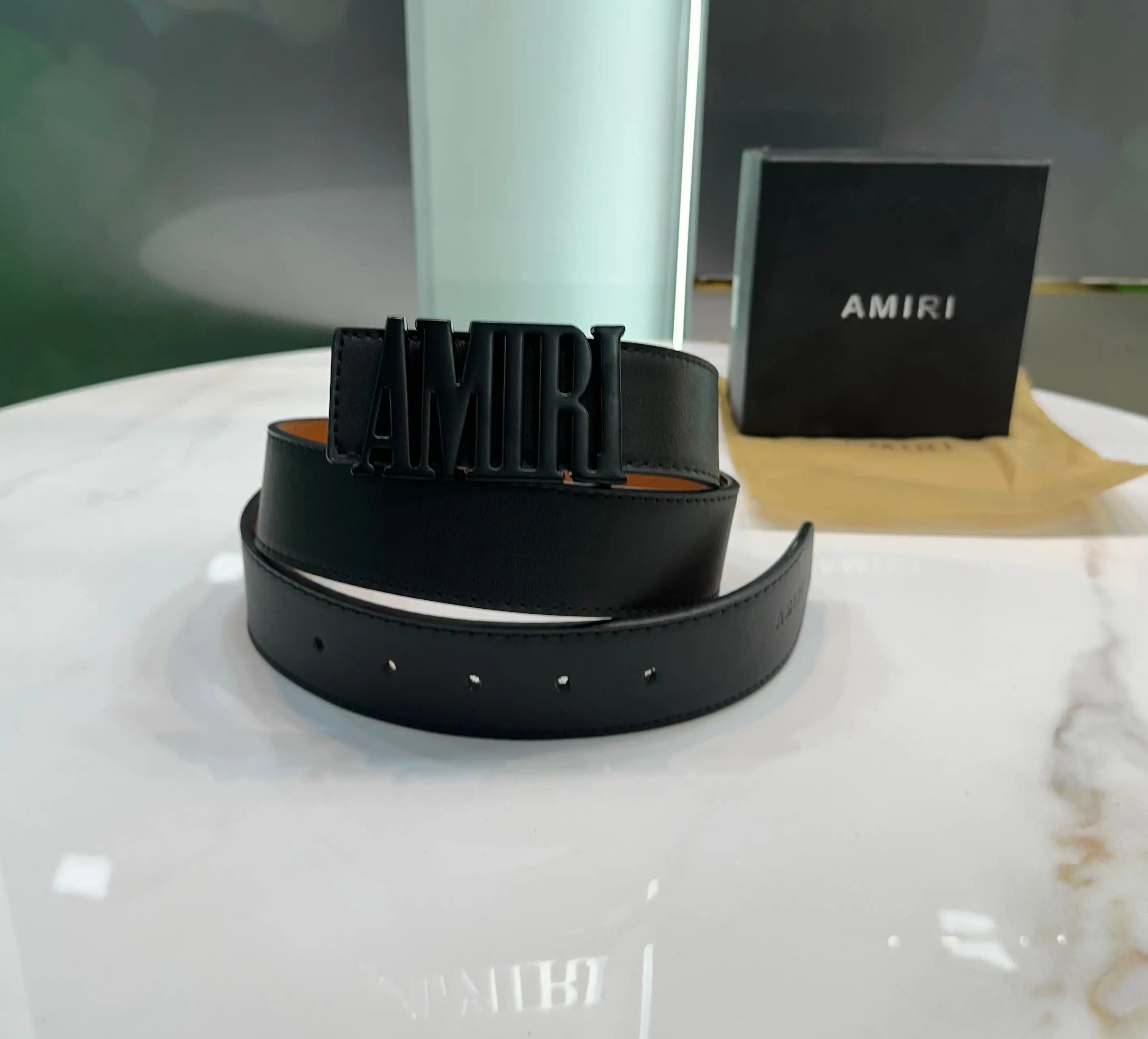 Amiri Black Premium Imported Belt