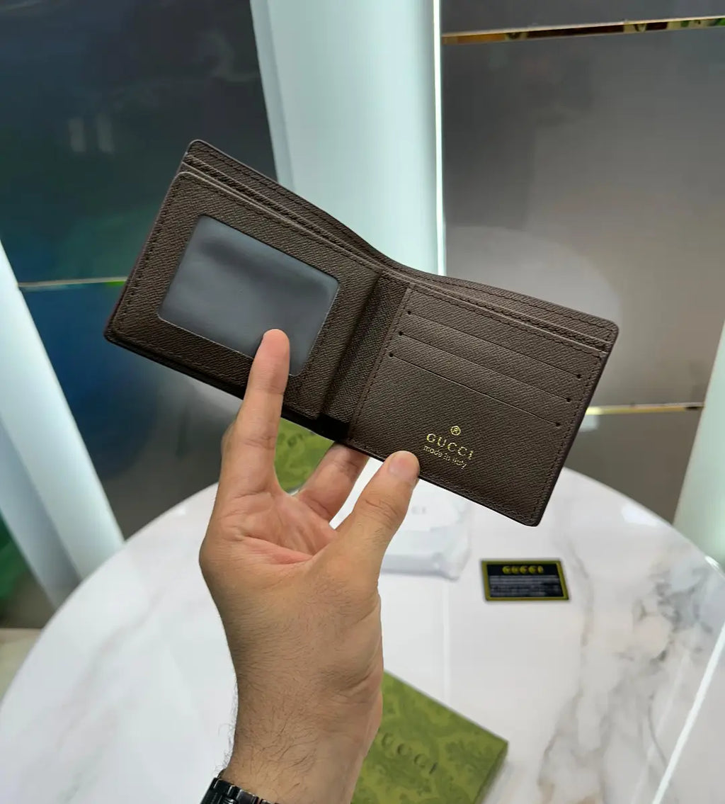 Gucc i Snake Beige 003 Monogram Premium Wallet