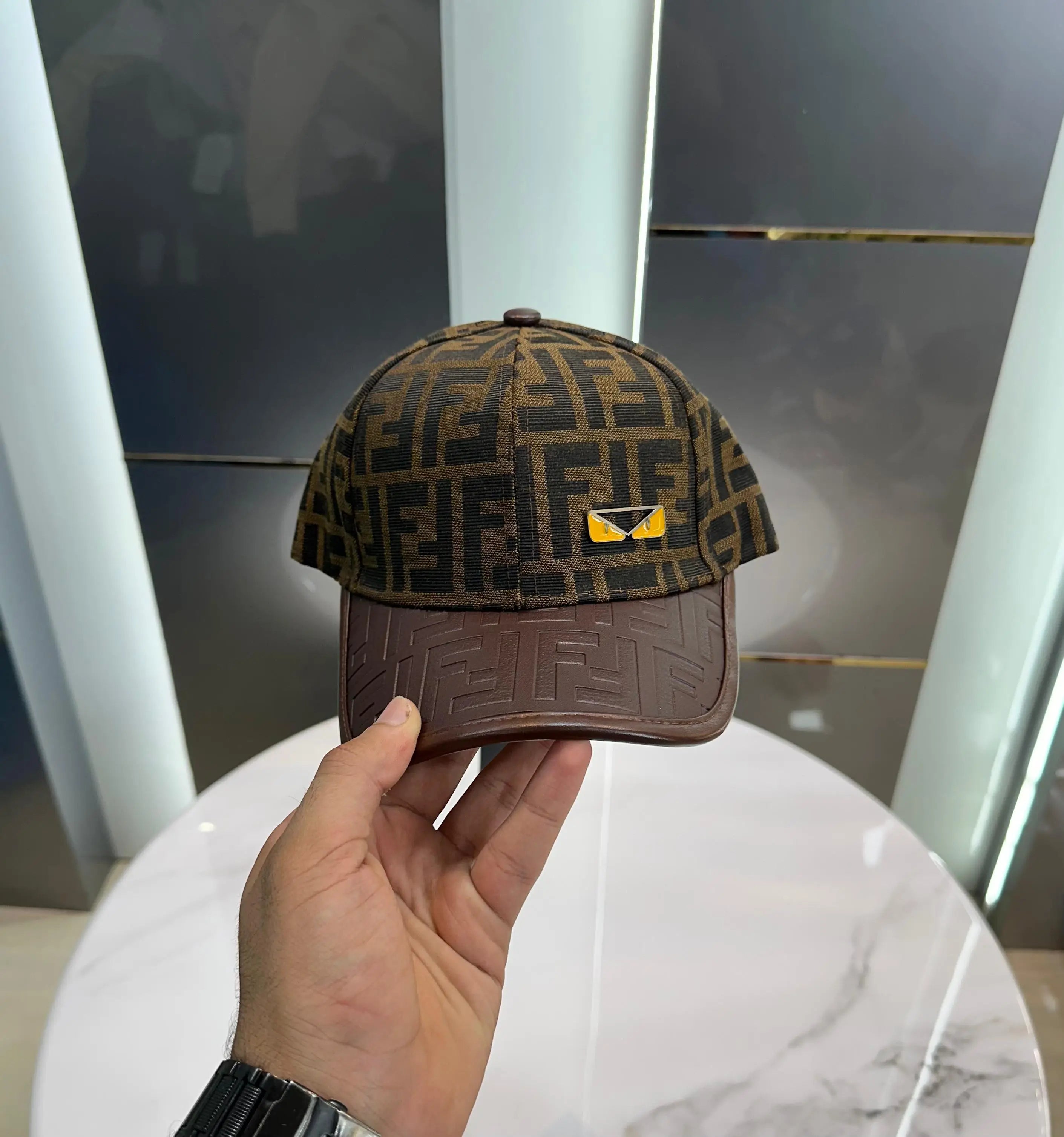 Cap Fend i Brown Monogram Premium Imported Cap