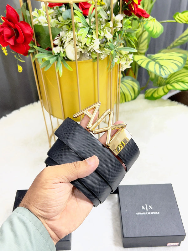 AX ARMANI EXCHANGE PREMIUM QUALITY REVERSEABLE BELT WITH OG BOX AX-519