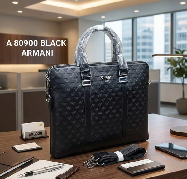 Giorgio Arman i Black Luxury Premium Imported Laptop Bag