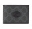 Gucc i Black Grey Monogram Premium Wallet