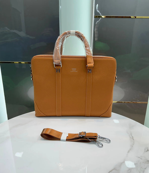 Herme s Tan Luxury Premium Imported Laptop Bag