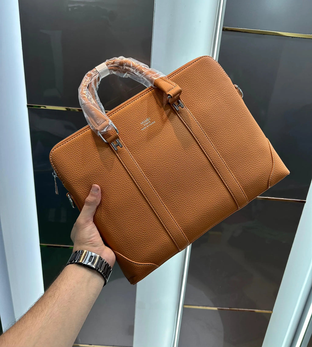 Herme s Tan Luxury Premium Imported Laptop Bag