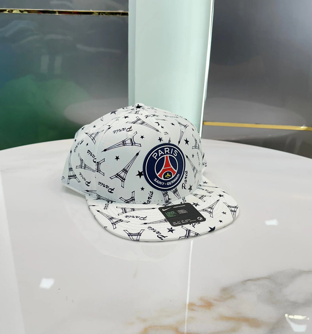 Nik e Psg White 001 Premium Imported Cap
