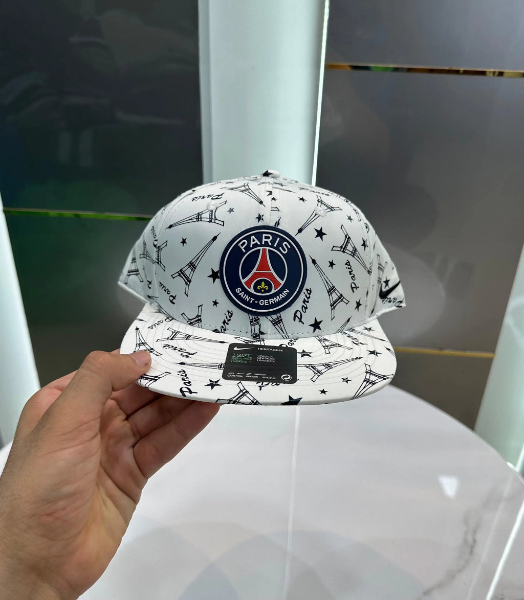 Nik e Psg White 001 Premium Imported Cap