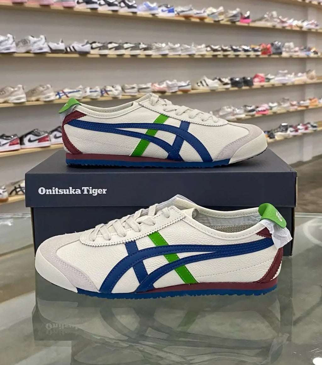 Onitsuk_a Tiger Mexico 66 Blue Green White  Girls 7A Premium First Copy D-1836