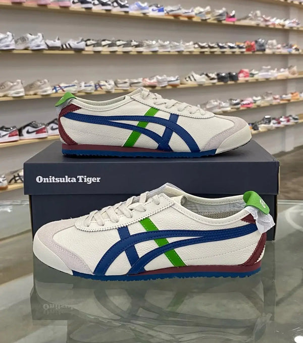 Onitsuk_a Tiger Mexico 66 Blue Green White  Girls 7A Premium First Copy D-1836