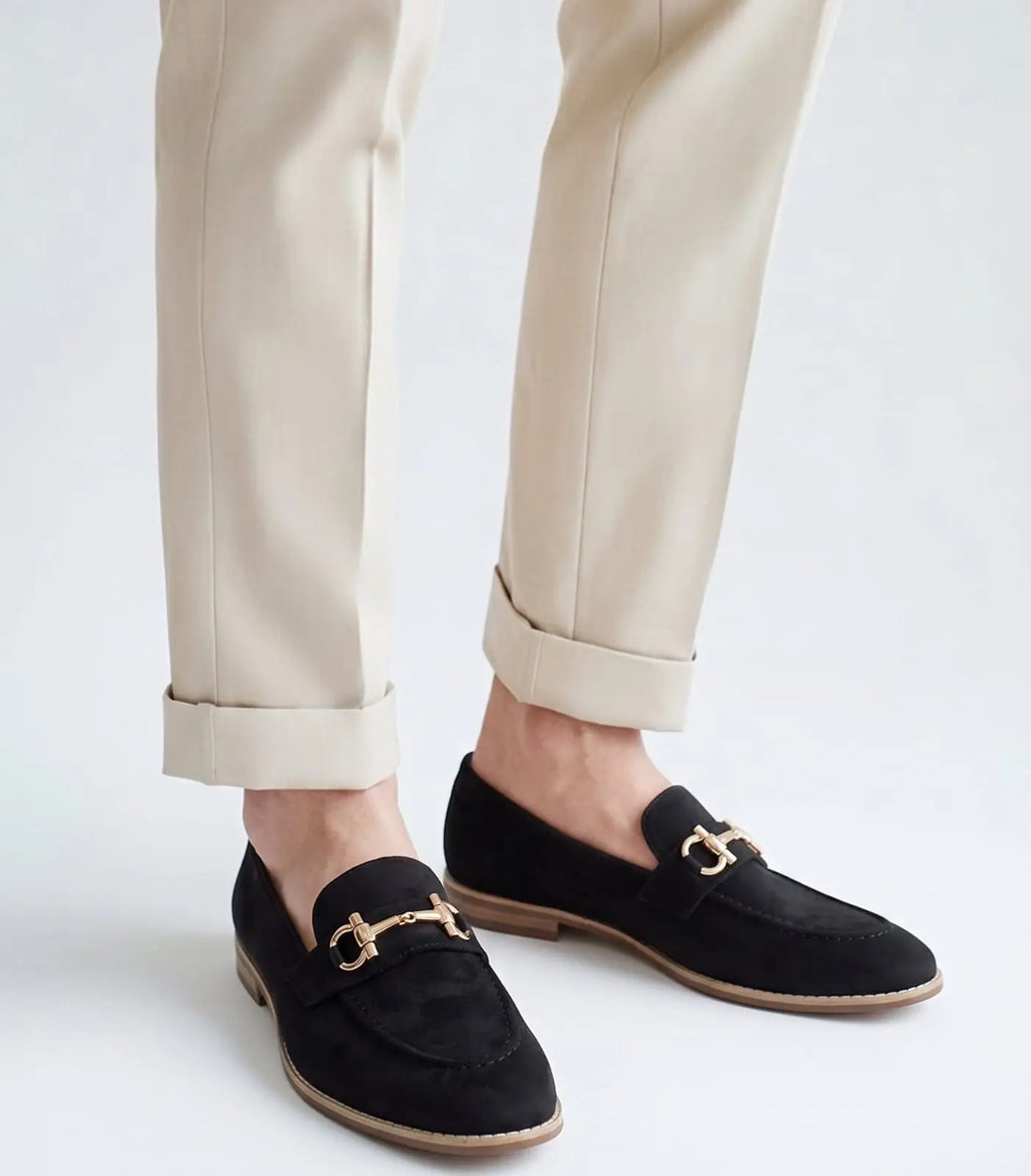 Salvatore Ferragamo Black Premium Wooden Sole Formal Loafer