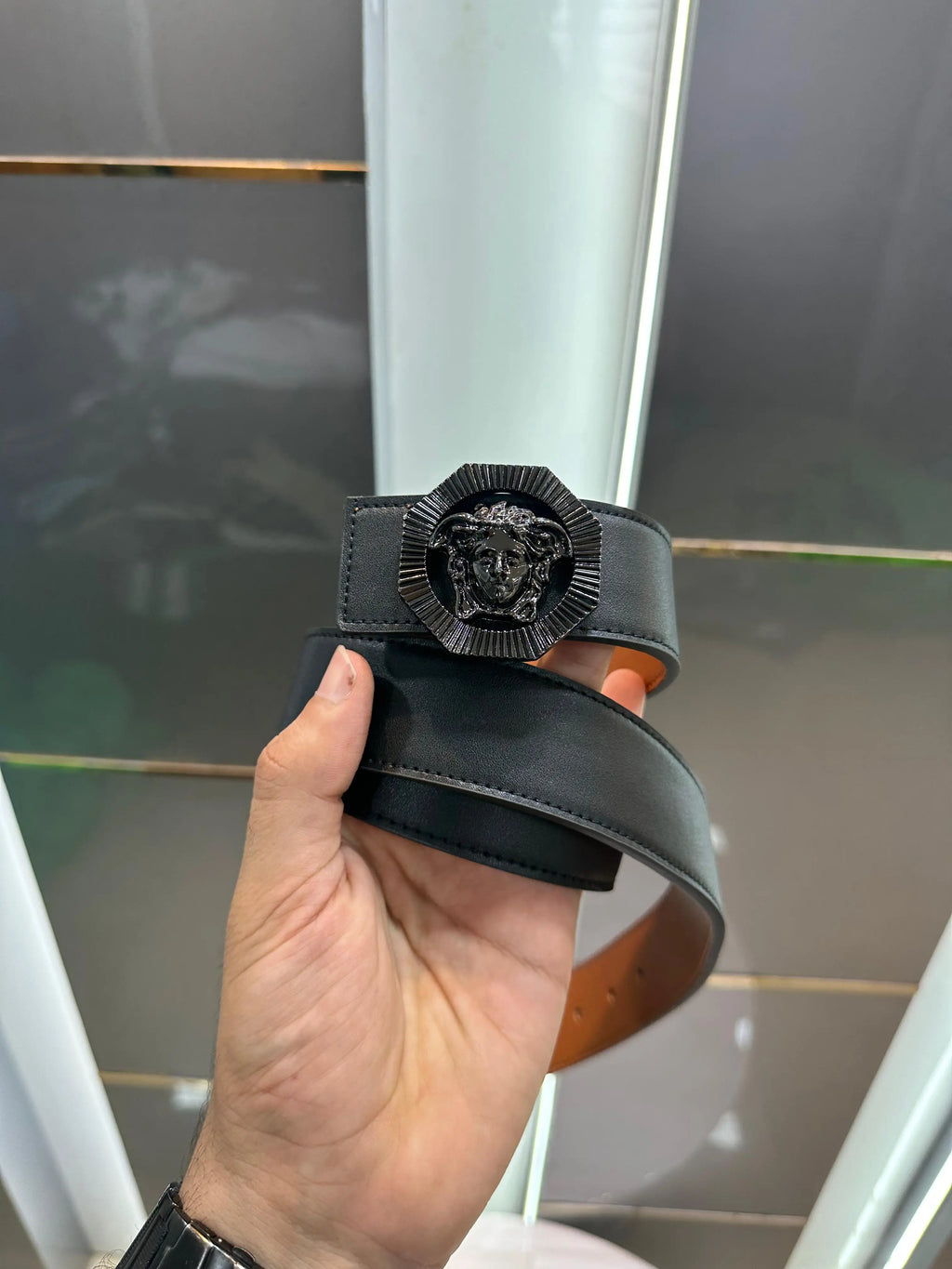 Versac e Black  004 Premium Imported Belt