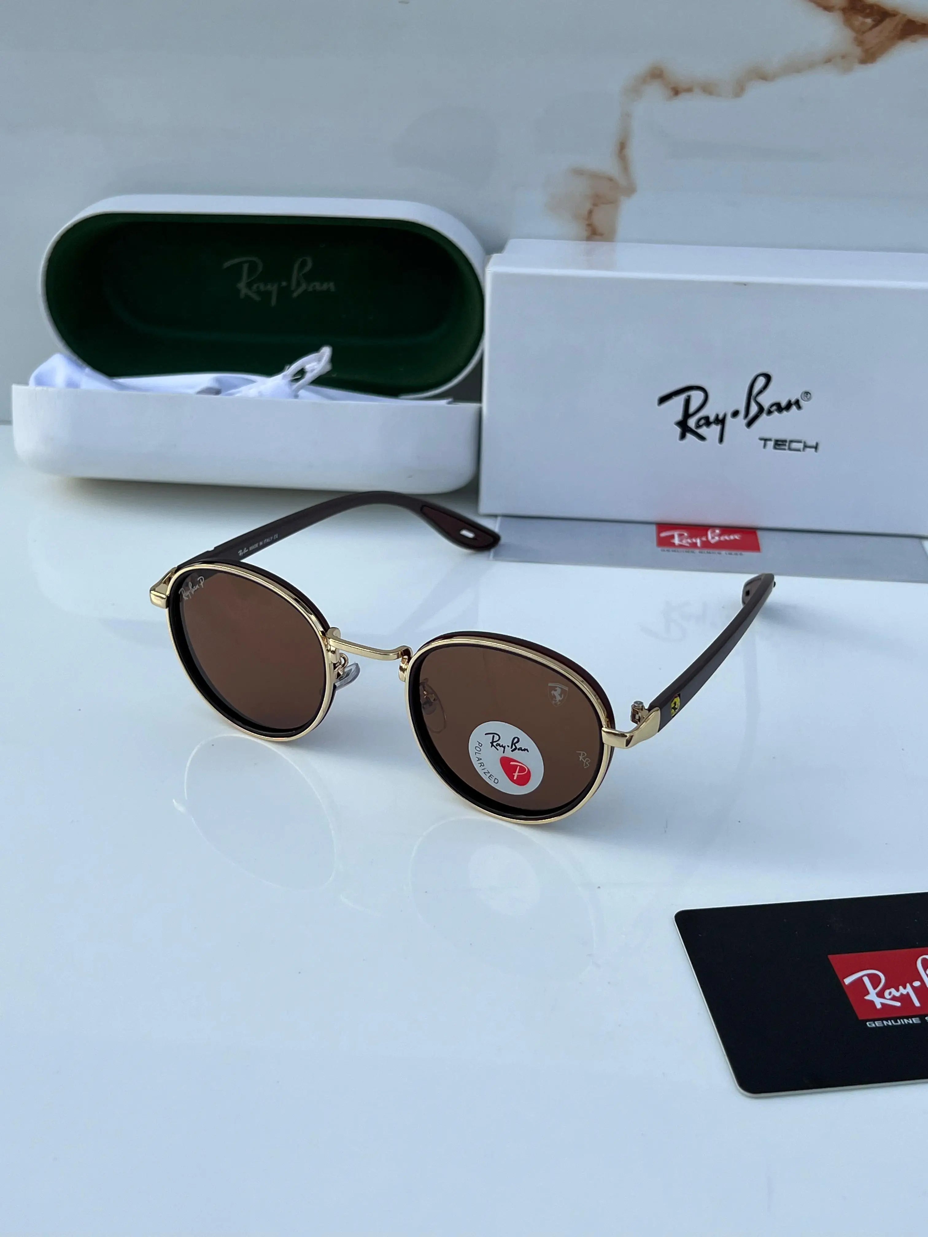 Rayban_7625_gold_brown Main image