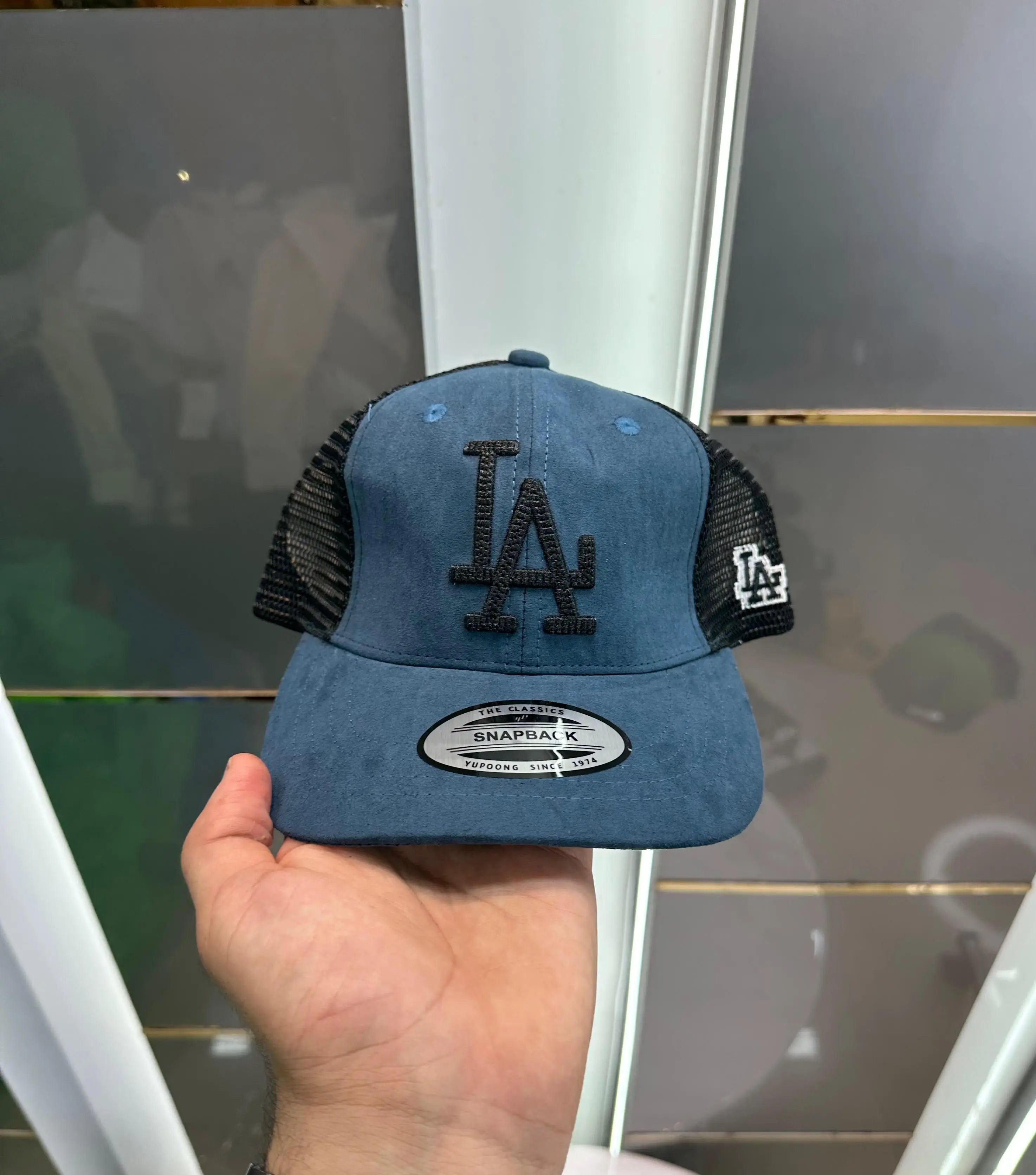 LA Teal (Suede) Premium Imported Cap