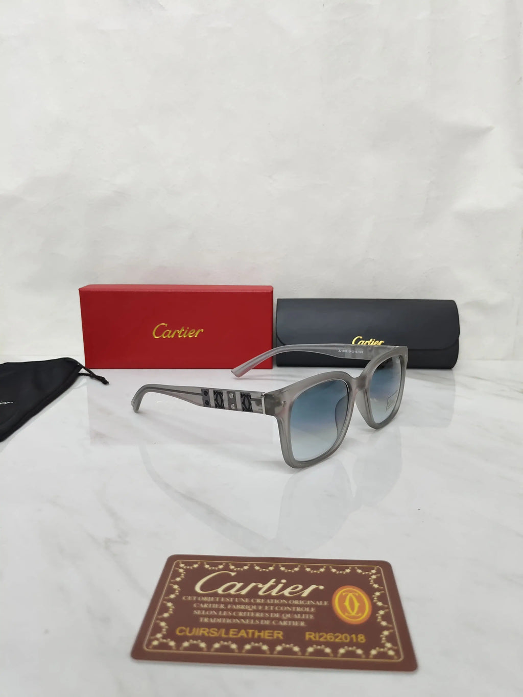 Cartier 1006 SMOKE GREY BLUE