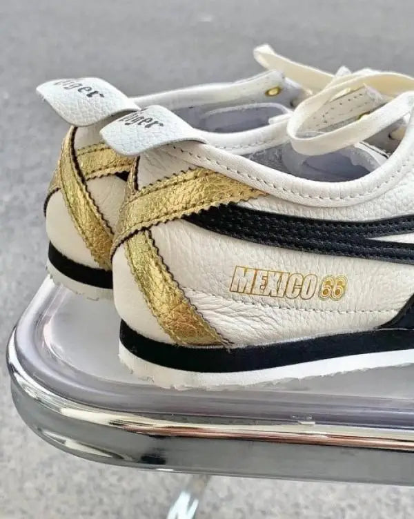 Onitsuka Tiger MEXICO 66 Cream Gold Black 1st Leather Quality Fixxx