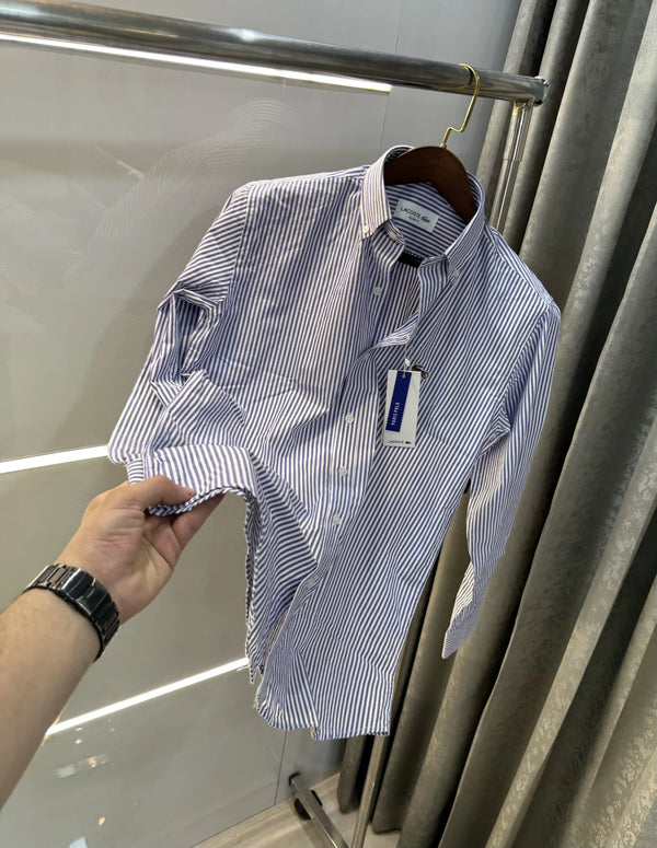 Lacoste Purple Stripes Premium Shirt