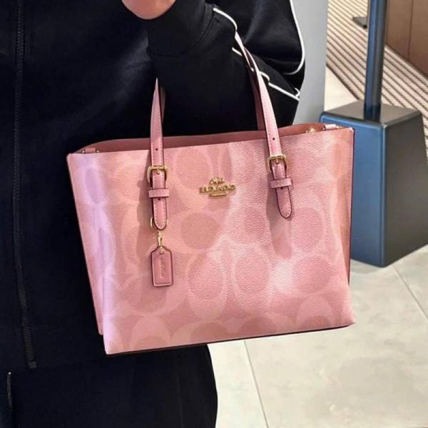 COAC_H MOLLIE SMALL TOTE BAG WITH OG BRAND BOX & DUST BAG HEAVY QUALITY
