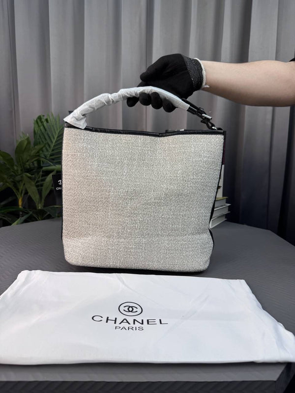 CHANE_L DEAUVILLE TOTE BAG BEIGE COLOUR - C8308