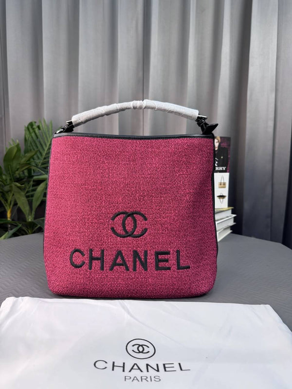 CHANE_L DEAUVILLE TOTE BAG RED COLOUR - C8308