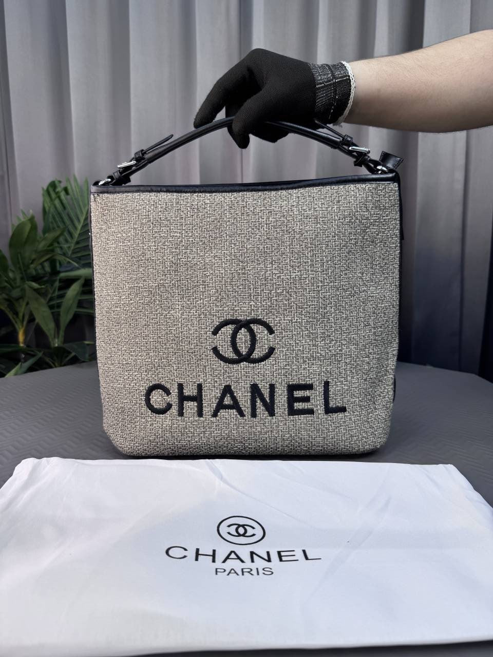 CHANE_L DEAUVILLE TOTE BAG BROWN COLOUR - C8308