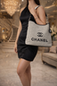 CHANE_L DEAUVILLE TOTE BAG BROWN COLOUR - C8308